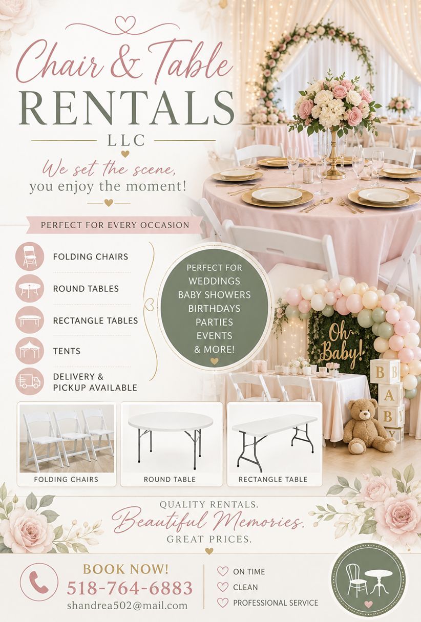 Chair and Table Rentals — photo