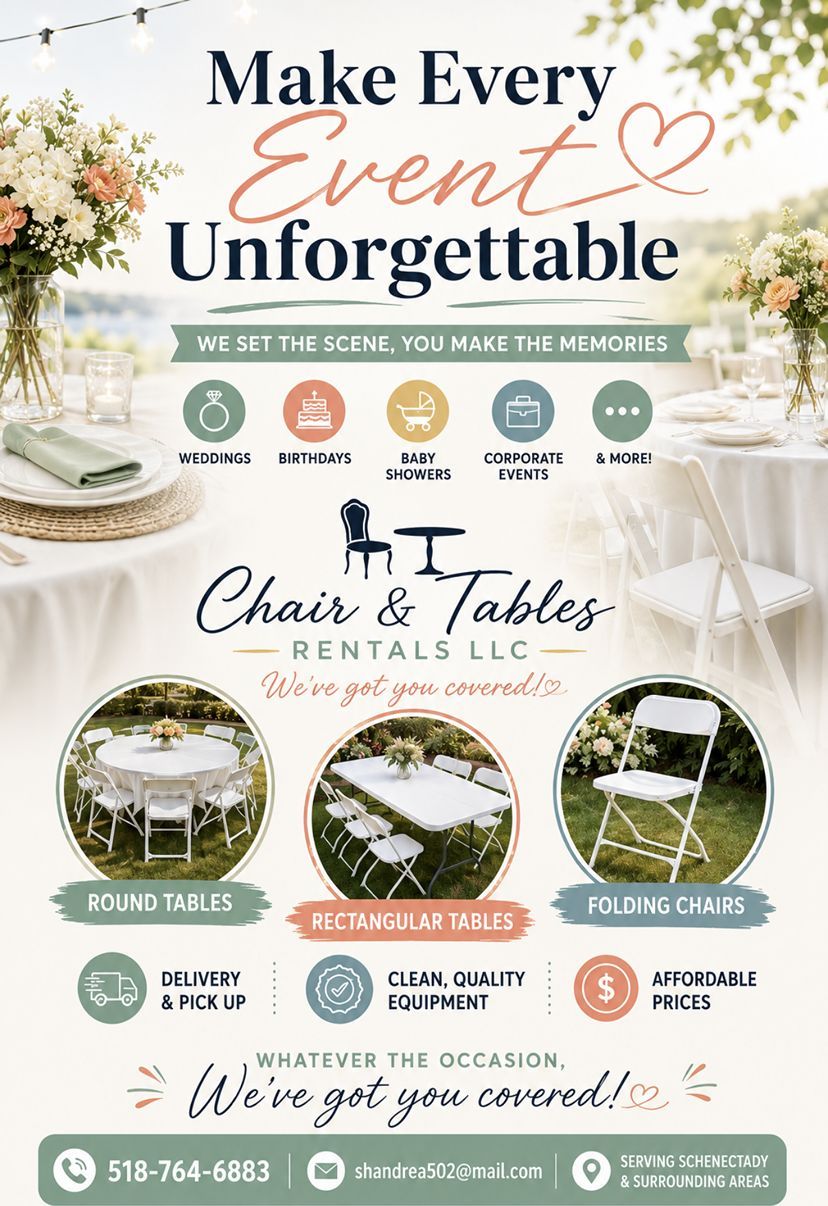 Chair and Table Rentals — photo